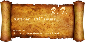 Ruttner Tézeusz névjegykártya